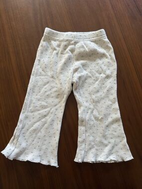 Kids Waffle Knit Lounge Pants with small flowers